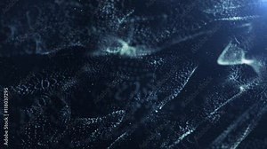 Seamlessly loop-able animation of shimmering particles. Perfect as a background for topics like holiday or luxury. Created in After Effects with Trap code Particular. Stock Video