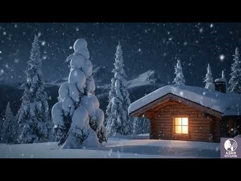 Snowstorm in Mountains ASMR Cozy Storm Sounds – 3 Hours No Talking