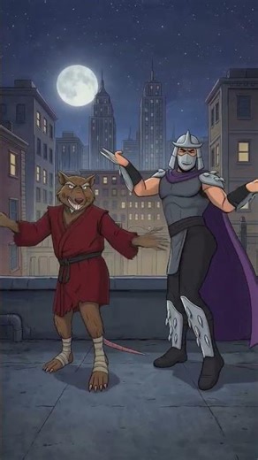 Splinter vs Shredder No Batidao Dance