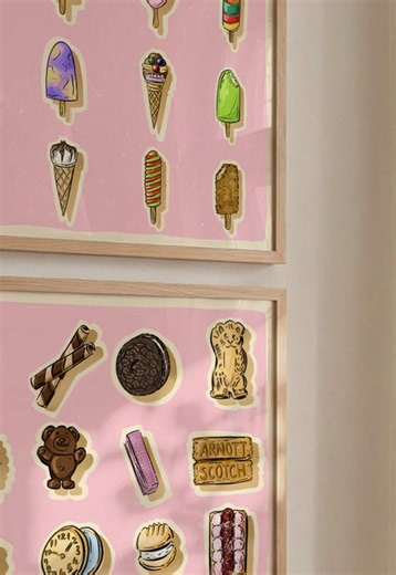 Matching Pink Background Ice Creams Now Available!