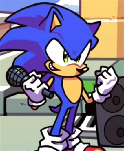 Song is called Unbound, mod is called Sonic The Funk. This is a mod based on Sonic the Hedgehog featuring various characters fromthe franchise. This song has Boyfriend singing against Sonic himself in the street of a city. This mod has a ranking system, depending on misses, accuracy, and ring count. Rings can be gathered by using the homing attack on the opponent or by clicking capsules that fly onto the screen for a short window of time. Rings dropped by the player can also be recollected by cl