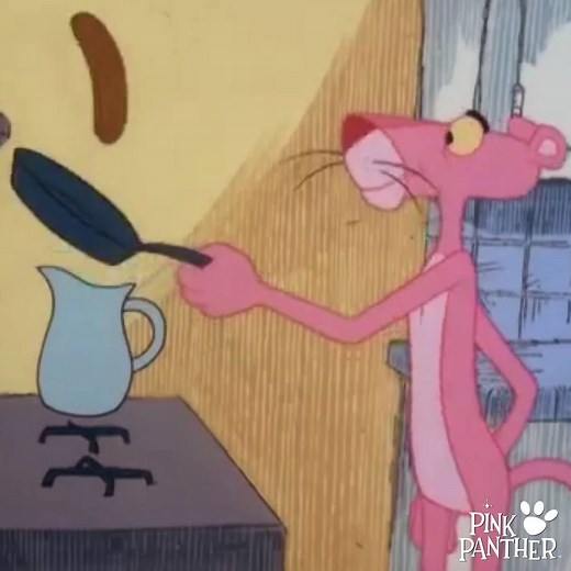 Who else is making some delicious pancakes today? #NationalPancakeDay #PinkPanther http://bit.ly/2kZSyYQ | Pink Panther