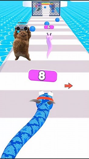 Fun Snake Game 😂 | Can It Grow Forever? 🐍🔥 #shorts