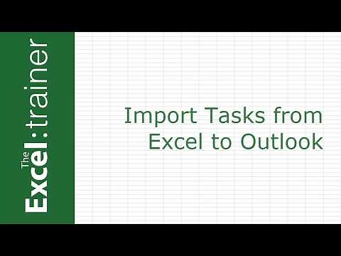 Excel - Import a List of Tasks into Outlook