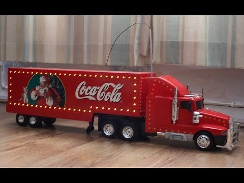 Large Coca Cola Christmas RC Light Up Truck