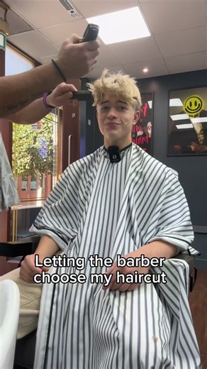 Letting the barber choose my haircut 👀💇 #fyp #haircut | Harry Phillips Gym