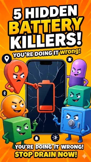 5 Hidden Settings KILLING Your Battery! 😱 (STOP IT NOW)