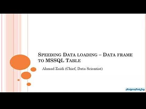 Load pandas dataframe data to MSSQL server Table | Speed up the performance by 5 times | Python