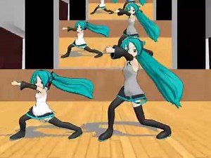 Chibi Miku & Miku Hatsune dance- Love and joy