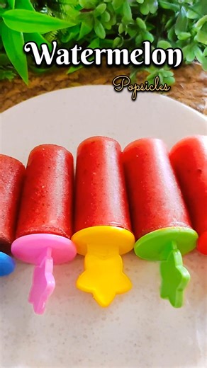 Refreshing Watermelon Popsicles 🍉 | Easy Summer Recipe #shorts