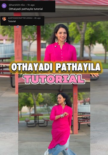Cute Trending Dance Tutorial: Othayadi Paadhaiyile (Mirrored)