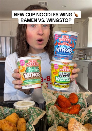 NEW Wing Flavored Cup Noodles Taste Test