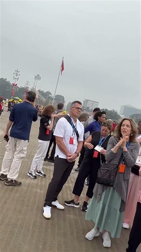 Ba Dinh Square. Ho Chi Minh Mausoleum, Presidential Palace. January 31, 2026.