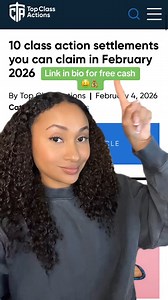 10 settlements you can claim this month! Visit our site to check your eligibility. 💰🌐: https://bit.ly/4tlFTOD #ClassActionSettlement #Free #EarnMoneyOnline #SideHustle #ClaimCash | Top Class Actions