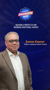 Dive into the secrets of crafting your ideal CV!  Join Sawan Kapoor, India's top career coach, as he reveals foolproof strategies for nailing your resume during the Naukri Engineers Week! Don't Miss Out! | Naukri.com | Facebook