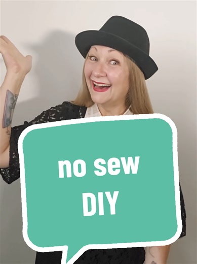 Create a cute accessory in seconds withOUT sewing a stitch! join my Refashionista Revolution at RefashionistaSheri.com ♻️Reuse ✂️ Refashion 🎸Rock it #RefashionistaSheri #RefashionistaRevolution #thriftflip #nosew #diyclothes #refashion #upcycledfashion