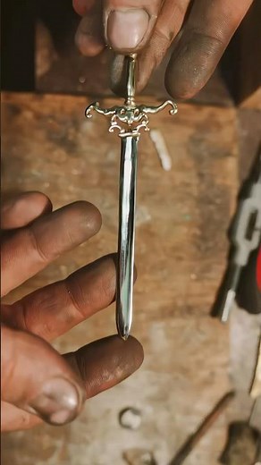 Forging a Miniature Sword from a Steel Nail | Epic DIY Metal Craft |#diycrafts #diymetalart #sword