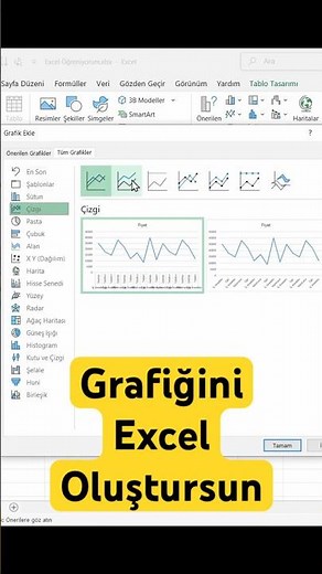 🚀 Excel'de Grafik Oluşturma Bu Kadar Basit | Excel Önerilen Grafikler #excel #exceldersleri