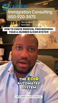 How To Check Removal Proceedings: Your A-Number & EIOR System #shorts