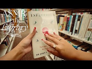 ASMR at the library: no talking, relaxing page sounds & tapping