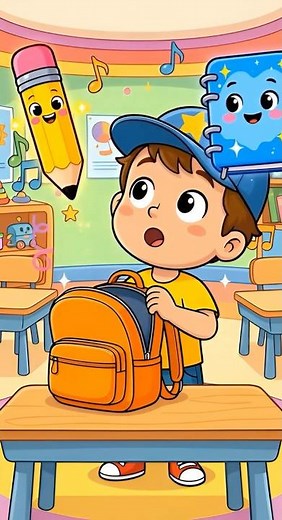 Educational Kids' Cartoon: The Magic Back-to-School Backpack | Children's Cartoon #kids-shorts