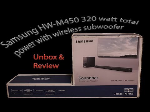 🔊 Samsung HW M450 Soundbar review and unboxing (320 total watts)