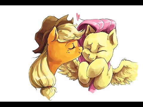Fluttershy x Apple Jack ( flutterjack или AppleShy )