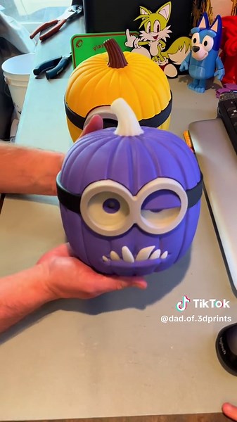 Crazy Purple minion!!! #minions #familytime #3dprinting #illumination #bambulab