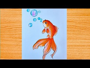 How to Draw a Goldfish Step by Step | Easy Fish Drawing Tutorial for Beginners