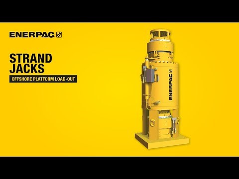 How Strand Jacks Are Used For An Offshore Platform Load-out | Animation | Enerpac
