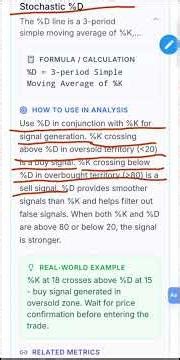 STOCHASTIC % D EXPLAINED | MOMENTUM INDICATORS EVERY INVESTOR MUST KNOW.