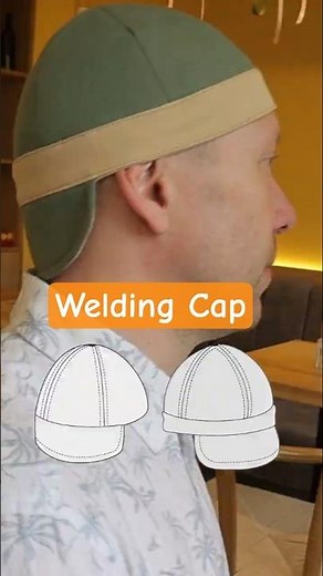 DIY welding cap you can actually wear #sewing #handmade #tutorial #weldingcap