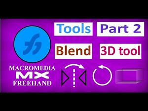 Macromedia Freehand mx l Tools l Scale l Reflect l Skew l Rotate l Blend l Eraser l Knife l 3D tool