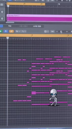 Dancing Alien in Digital Music Animation