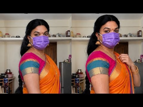 Indian Crossdresser Natural Walk in Saree #lgbtiq #transagenda #mtftrans #lgbt #thirunangai