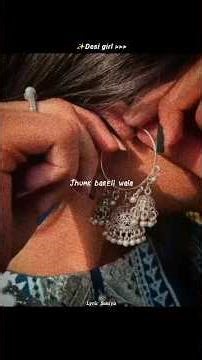 Aayi Ho Kahan Se Gori💝| Jhumka Bareli Wala🎀| Watsapp status✨| Lyric Saniya #aestheic #love #ytshorts