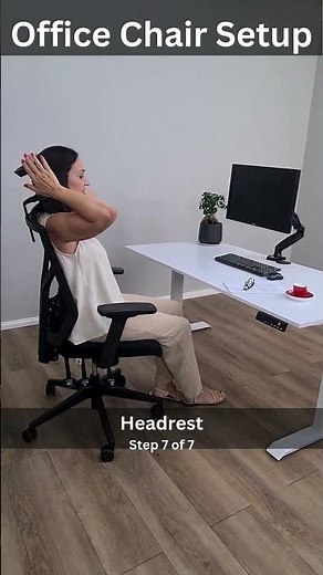 Office Chair Setup Step 7 of 7: Headrest Adjustment #headrest #ergonomicchair