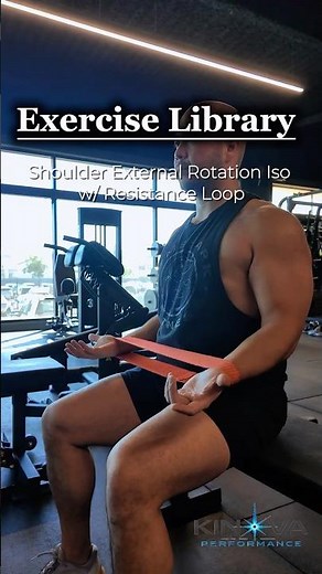 Shoulder External Rotation Iso with Resistance Loop l KINOVA Performance Exercise Library