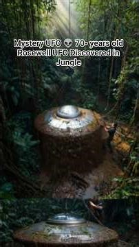 Mystery UFO 👽 70- years old Rosewell UFO Discovered in Jungle – Watch the Transformation! #Rosewell