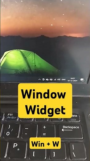 Open windows widget quickly with this tip #shortcutkeys #windows #computer #technology