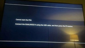 Fixed Cannot start the PS4 | Connect the Dualshock 4 using USB cable, and then press the PS button