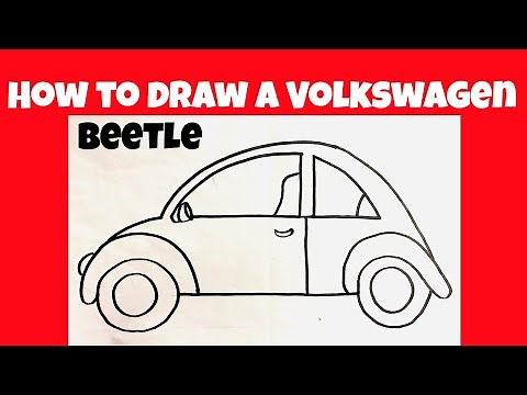 How to Draw a Volkswagen Beetle Car