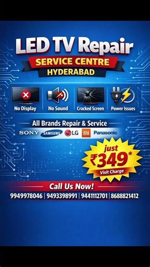 TV Repair Near Me | LED TV Service at Home in Hyderabad / Tv repair service center hyderabad