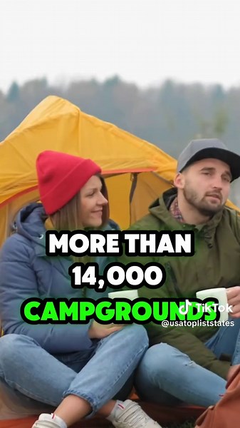 Do you know? Best states for Camping in USA? #camping #campinglife #usa #unitedstates #learnontiktok