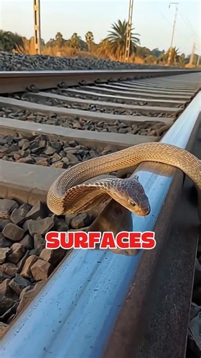 “You Won’t Believe Why Snakes Sit on Train Tracks! 😱🐍🚆”