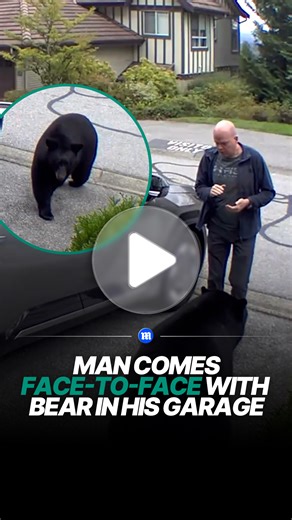 Man has close encounter with bear inside his garage