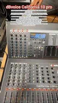 mixer dBvoice California 10 pro full fitur‼️ #dbvoice #mixer #soundsystem