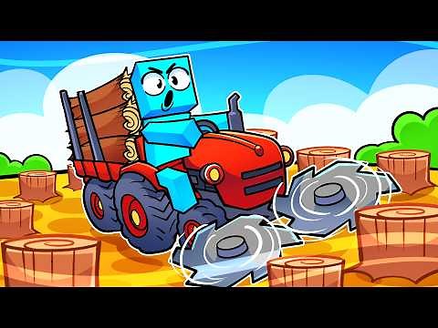 Evolui Meu Cortador de ARVORES no NIVEL MAXIMO! 👾