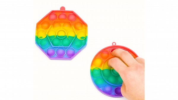 Pressing Rainbow Colored Pop It Toy