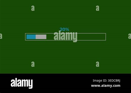 4K Green Screen Digital Loading Progress Bar - Modern UI Motion Design Animation for Website and Mobile Application Development Stock Video Footage - Alamy
